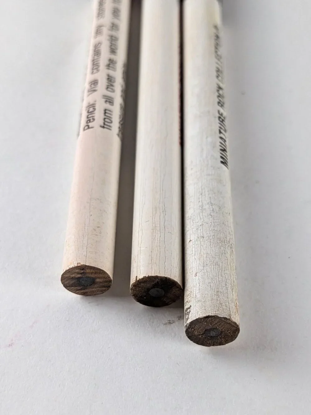 Vintage 90s Mini Rock Collection Souvenir Pencils Lot x3